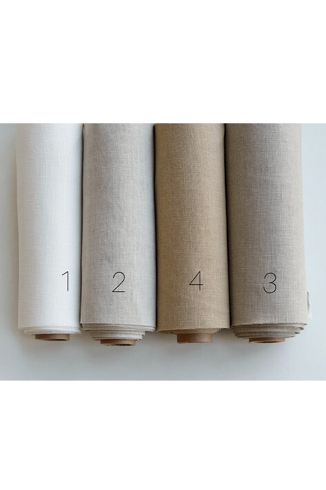 Hand-dyed linen fabric (color 1-4)