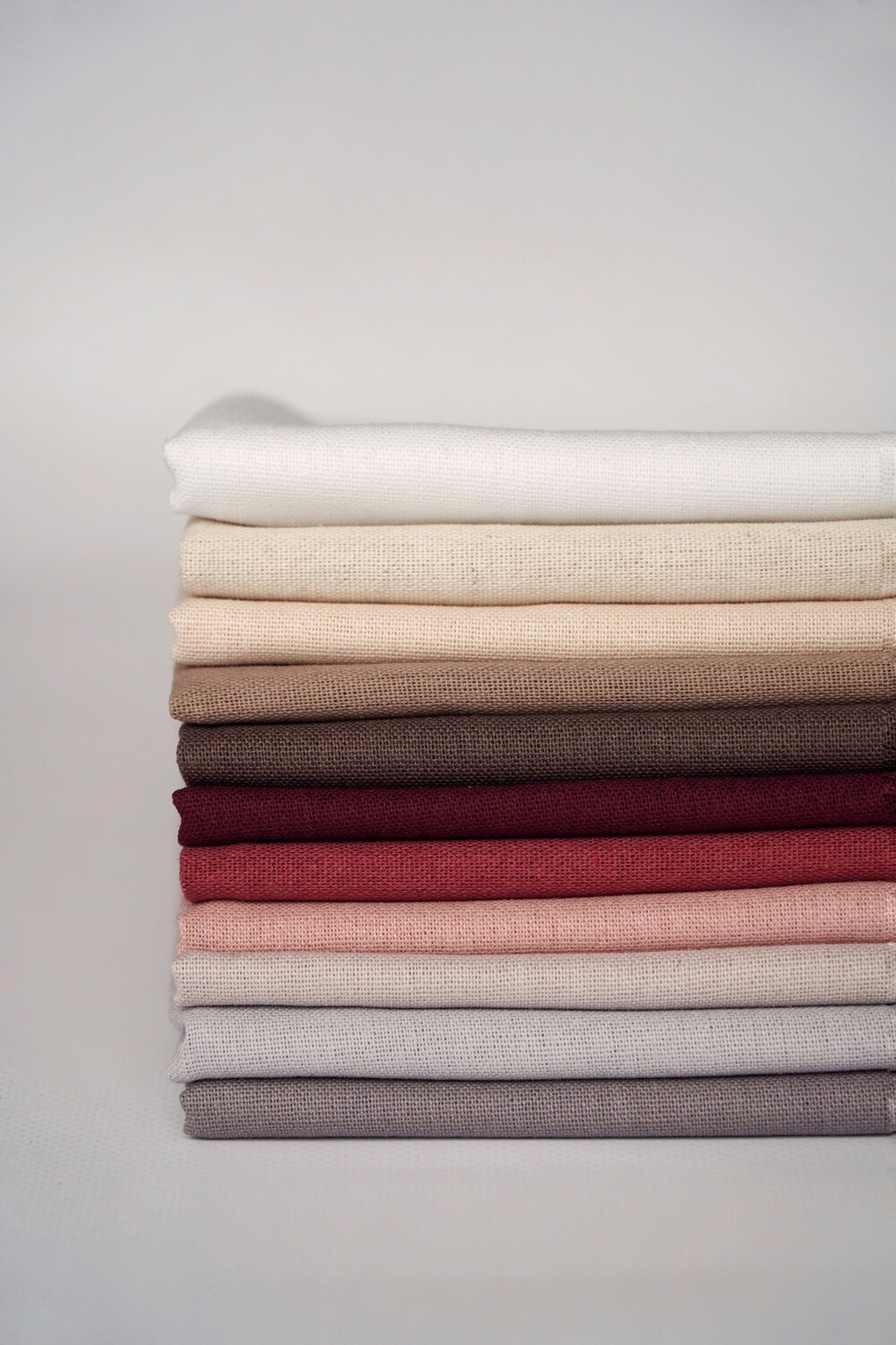 Linen fabric by meter 11 colors