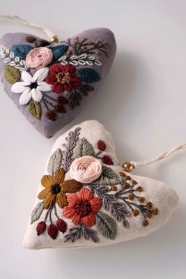 "Heart sachet" pdf pattern + video tutorial