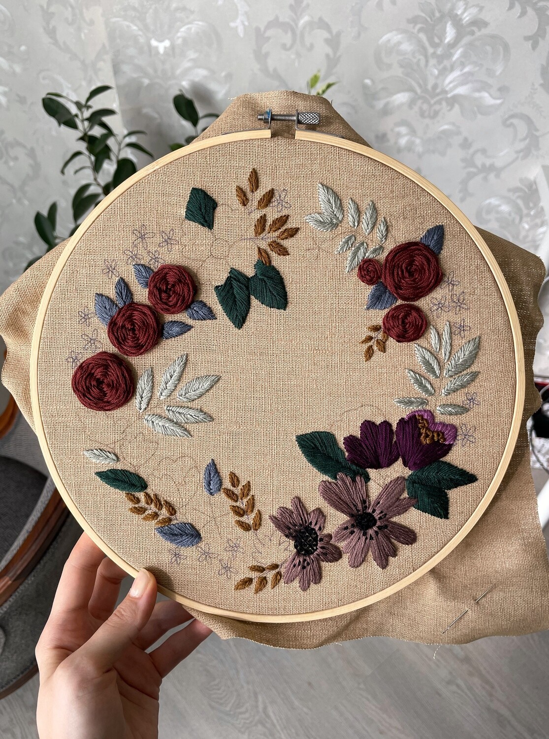 "Mulled wine" pdf pattern 26 cm + video tutorial