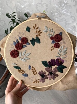 "Mulled wine" pdf pattern 26 cm + video tutorial