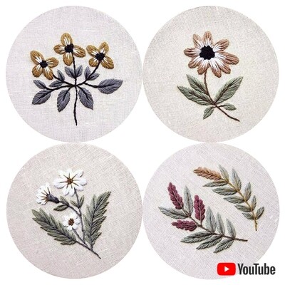 &quot;4 patterns&quot; pdf pattern 15 cm (6&quot;) + video tutorial