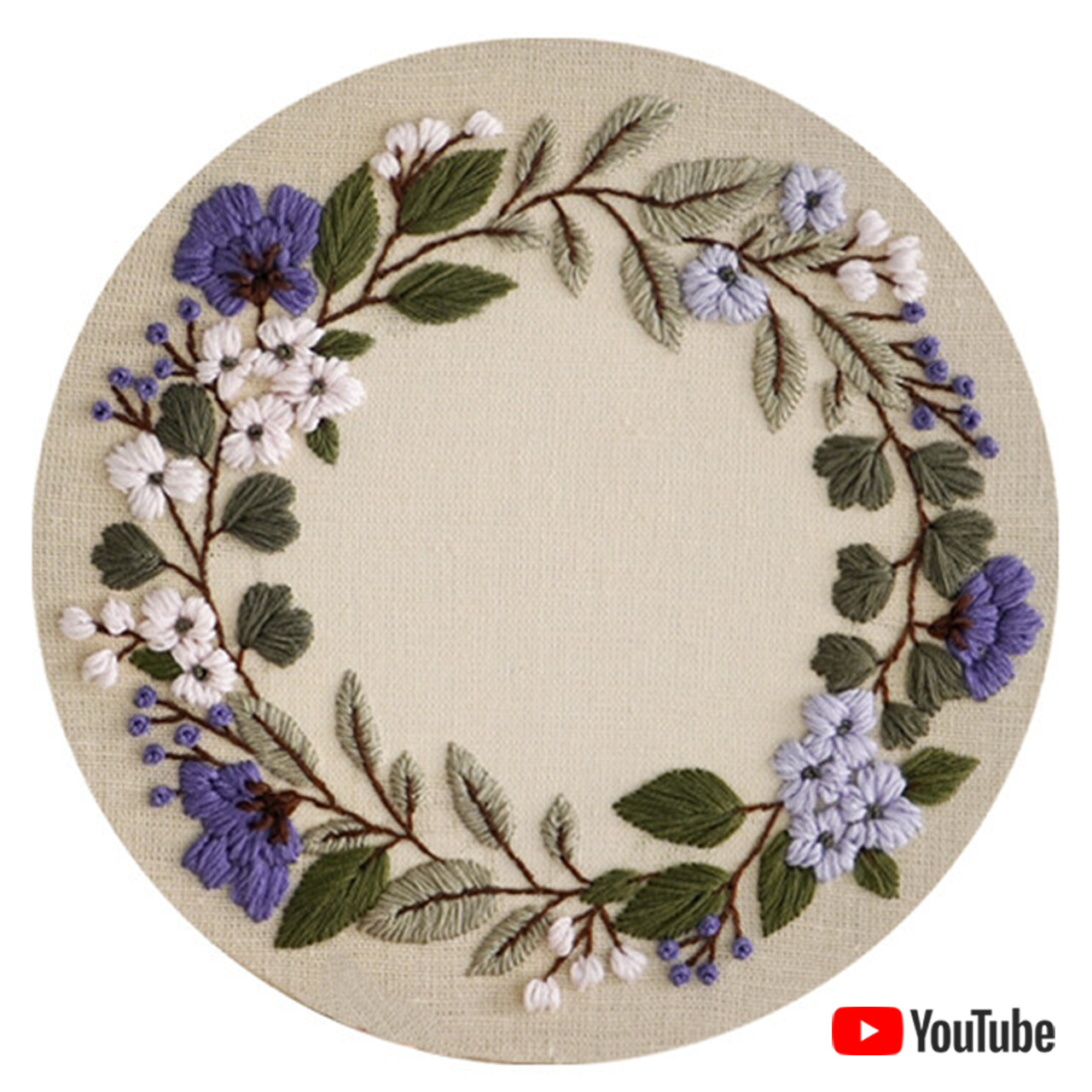 "Lilac wreath" pdf pattern 20 cm (8") + video tutorial