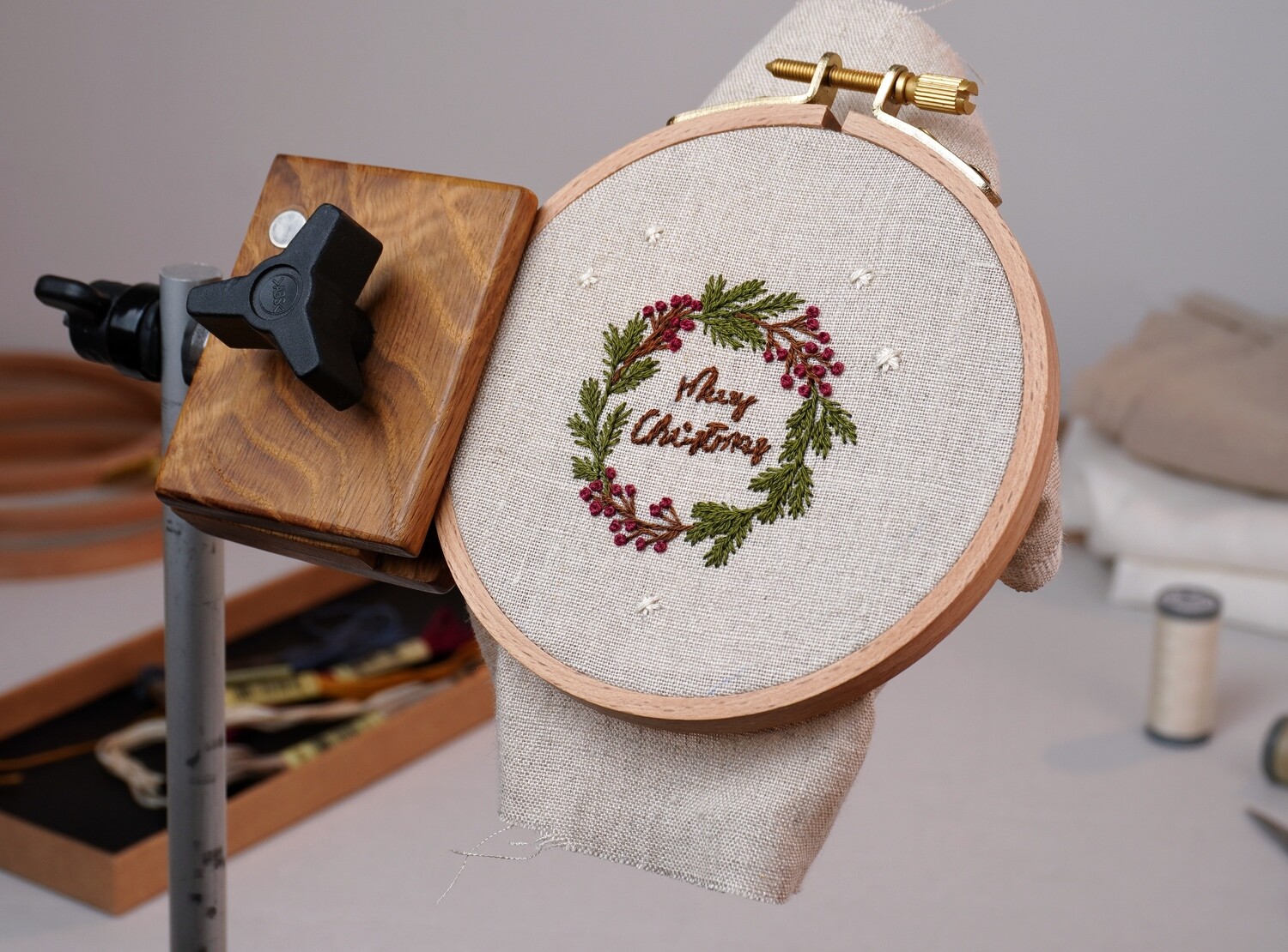 "Nutcracker. Wreath" pdf pattern 10 cm (4") + video tutorial