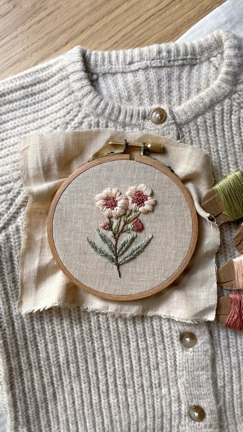"Pink azalea" pdf pattern 10 cm (4") + video tutorial
