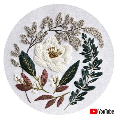 &quot;White Lotus&quot; pdf pattern 20 cm (8&quot;) + video tutorial