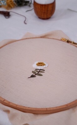 FREE "White camellia" pdf pattern 10 cm (4") + video tutorial