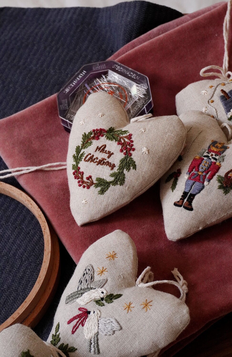 FREE Sewing pattern: HEART for "Nutcracker" Christmas patterns  + video tutorial