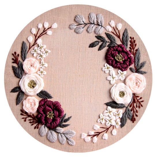 PDF patterns 10 inch/floral wreath