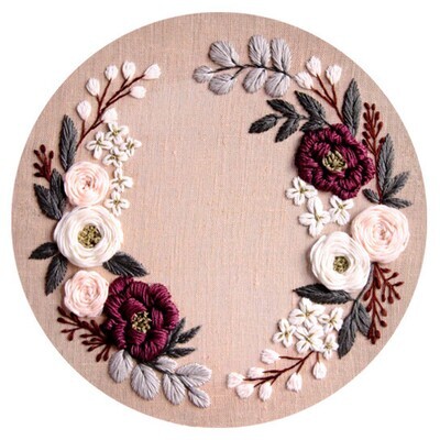 PDF patterns 10 inch/floral wreath