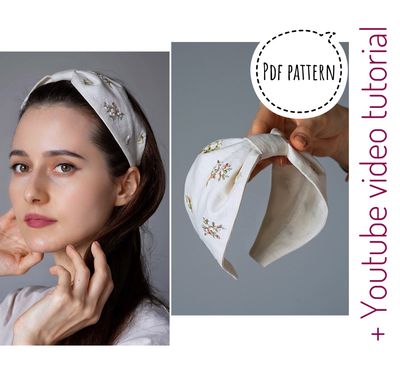 Headband &quot;Summer walk&quot; | headband pattern + video tutorial