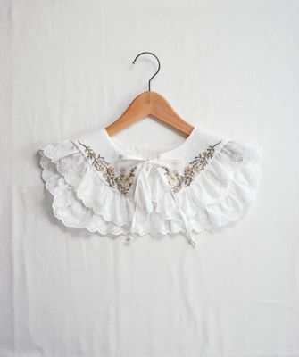 "Olivia" DIY tutorial for embroidered collar (video tutorial, patterns)