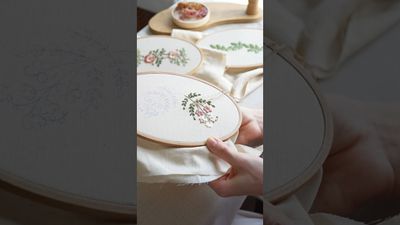 Collection of embroidery ornaments "In the shadow of the rosehip" + video