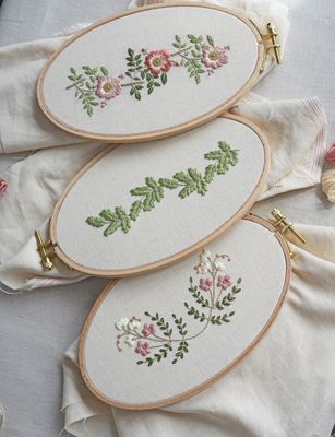 Collection of embroidery ornaments &quot;In the shadow of the rosehip&quot; + video