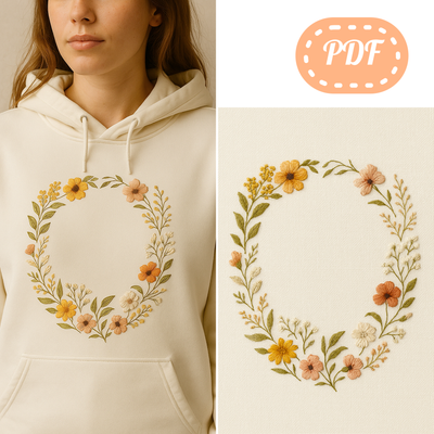 &quot;Forest watercolor&quot; embroidery pattern - 20, 26 cm