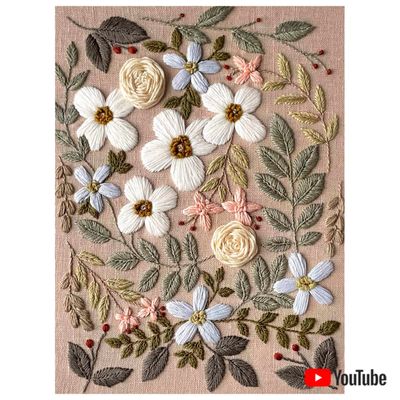 &quot;Primrose sand&quot; pdf pattern 15x20 cm/18x24 cm + video tutorial