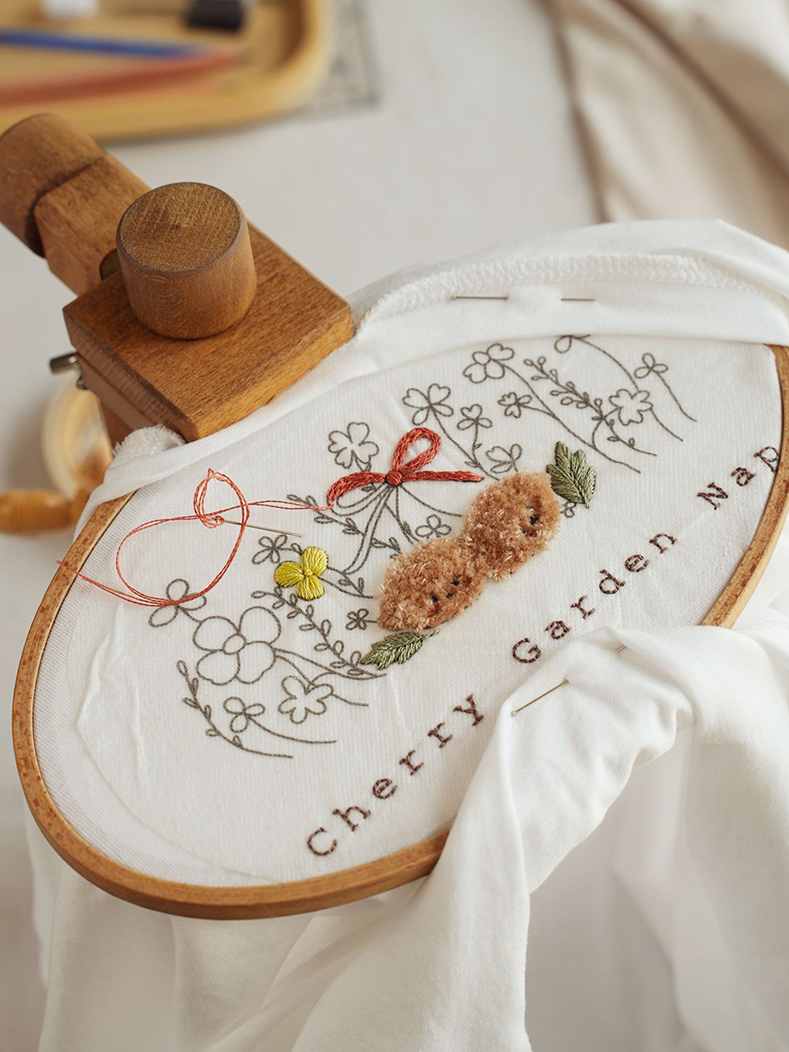 "Kawaii" set of embroidery patterns - 3 designs - video-tutorial