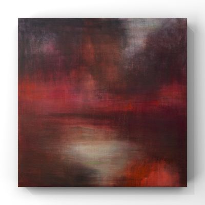 Red Dusk. 60x60 cm