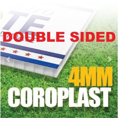 24x18 Double Sided Coro Signs - Full Color 4MM