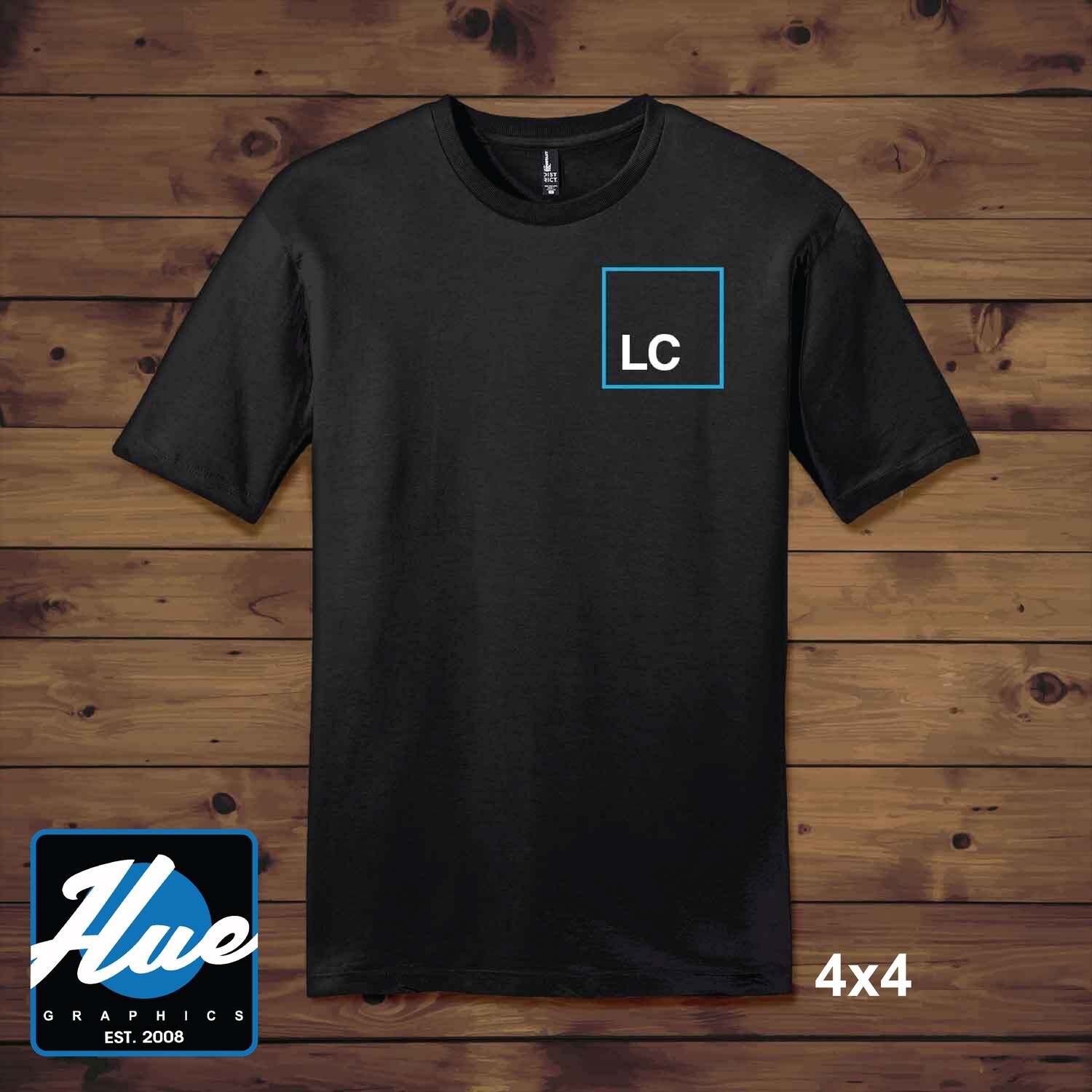 2000 - Gildan® Ultra Cotton® 100% US Cotton T-Shirt, Front Design: LC 4x4