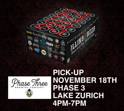 Pick Up 11/18 Lake Zurich IL (Phase 3) - 4PM to 7PM ILLINOISBEER Craft Beer Advent Calendar