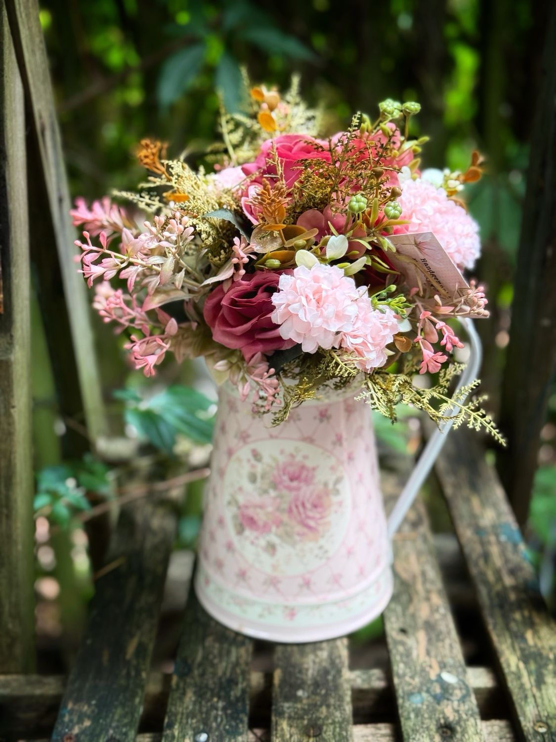 Blijvend koffieboeketje in vaas