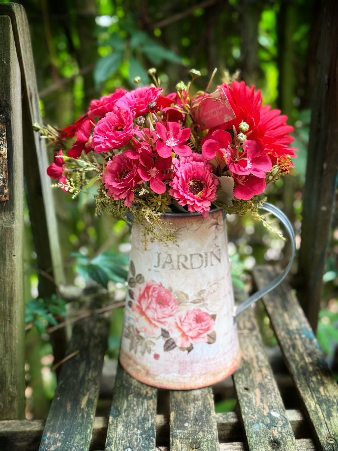 Blijvend koffieboeketje in vaas
