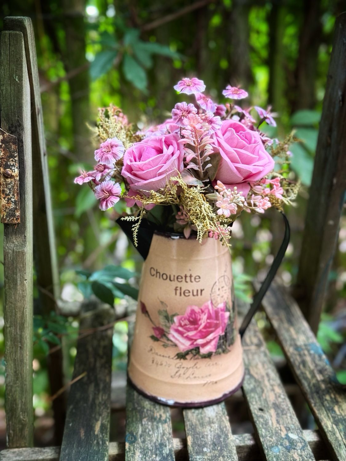Blijvend koffieboeketje in vaas