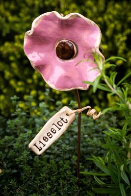 Gepersonaliseerde keramieken bloem
