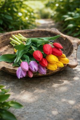 Blije bonte tulpenmix 🌷🌈💐