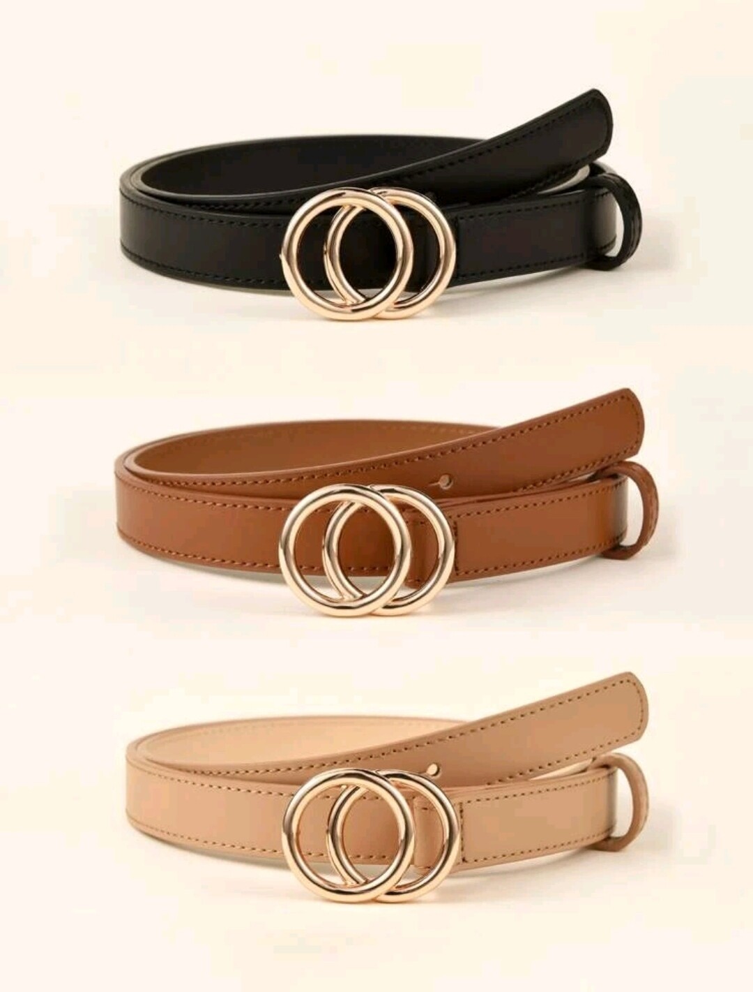 Fajas con hebilla doble circulo