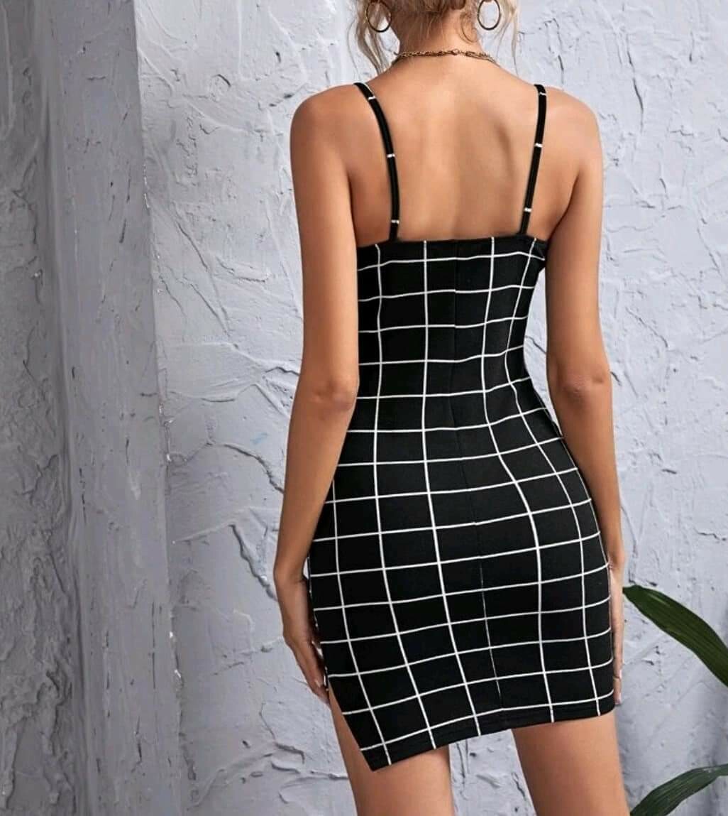 Vestido Ajustado rayado