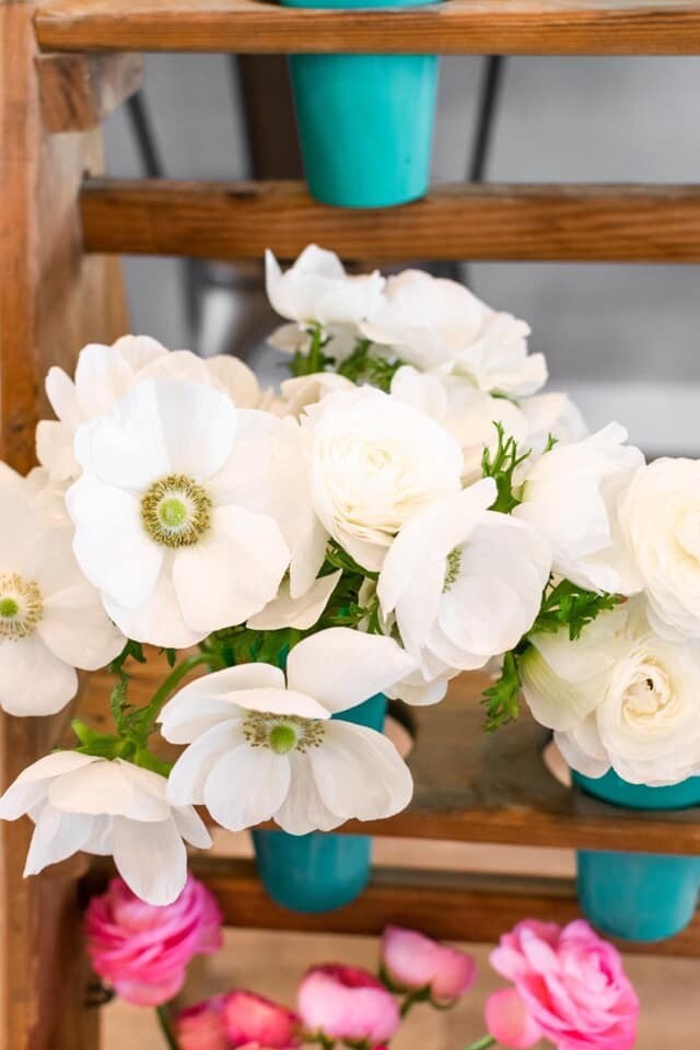 Flowers by the bucket