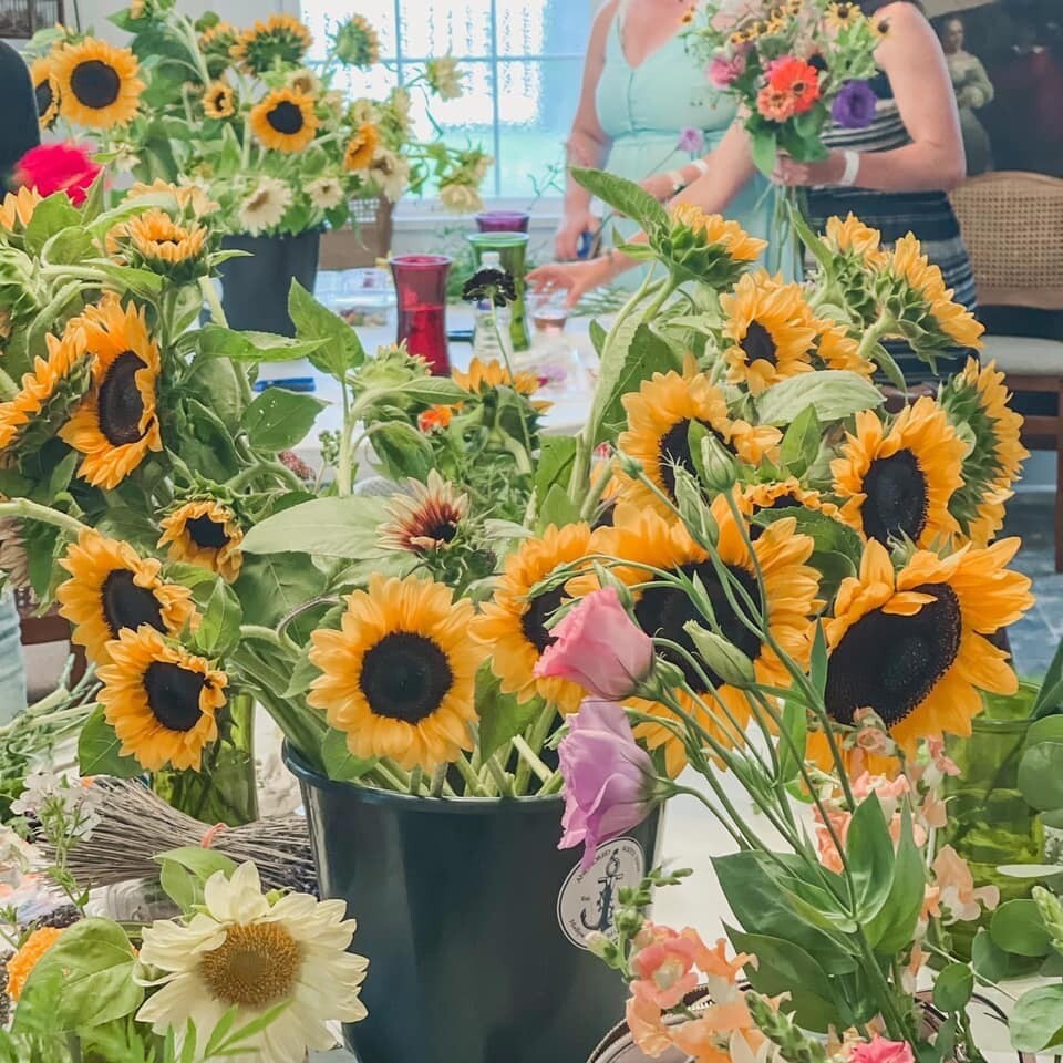 Flowers by the bucket