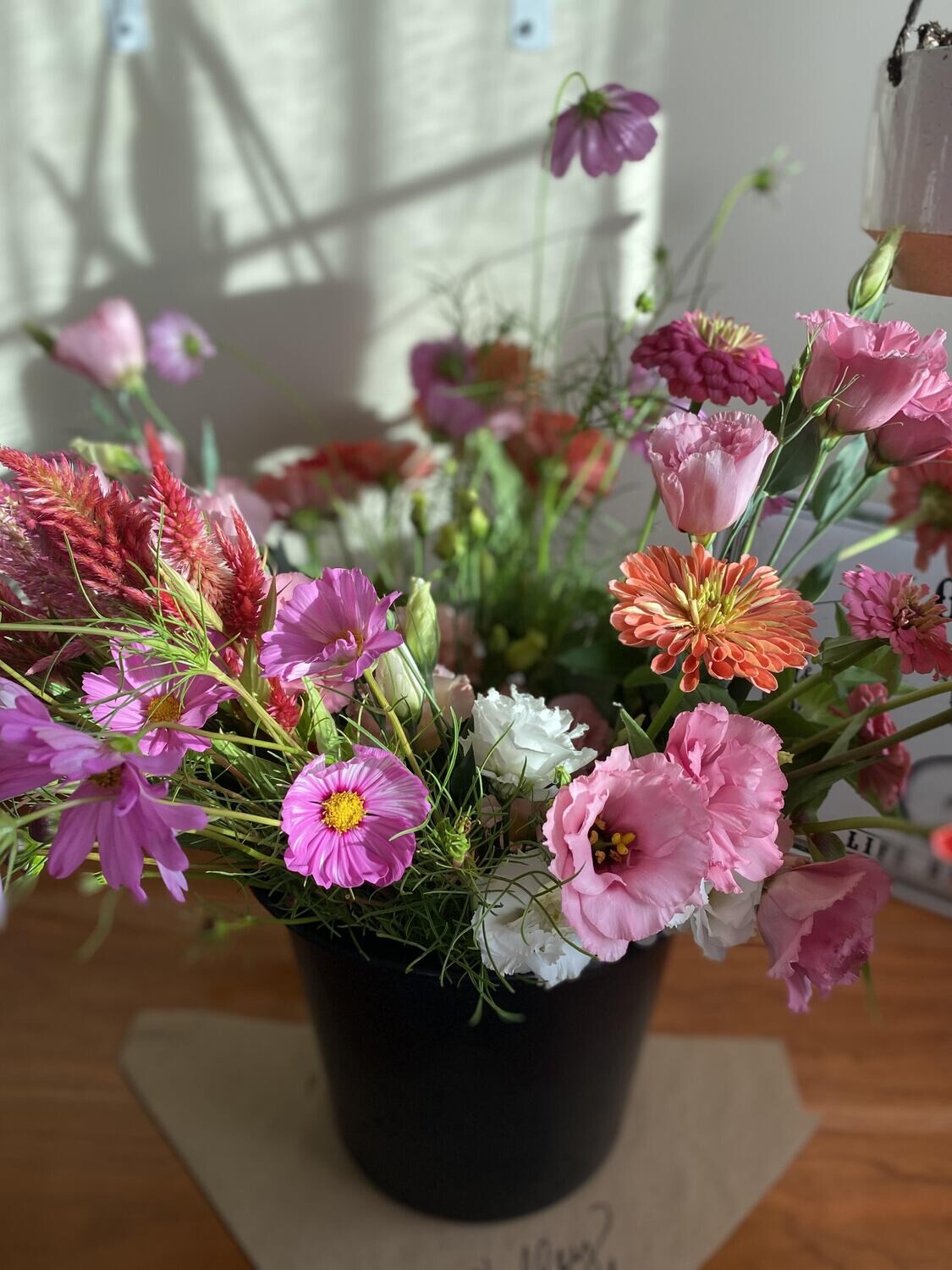 Flowers by the bucket