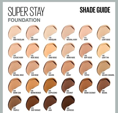 Maybelline superstay foundation