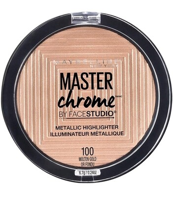 Maybelline Master Chrome Metallic Highlighter Powder- 100 Molten Gold