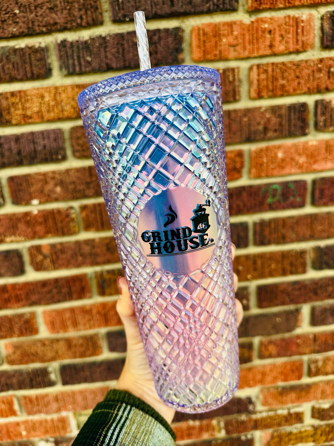 24 oz studded tumbler