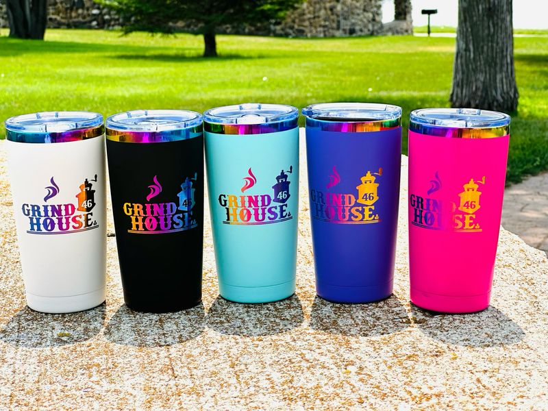 20 oz Rainbow tumbler