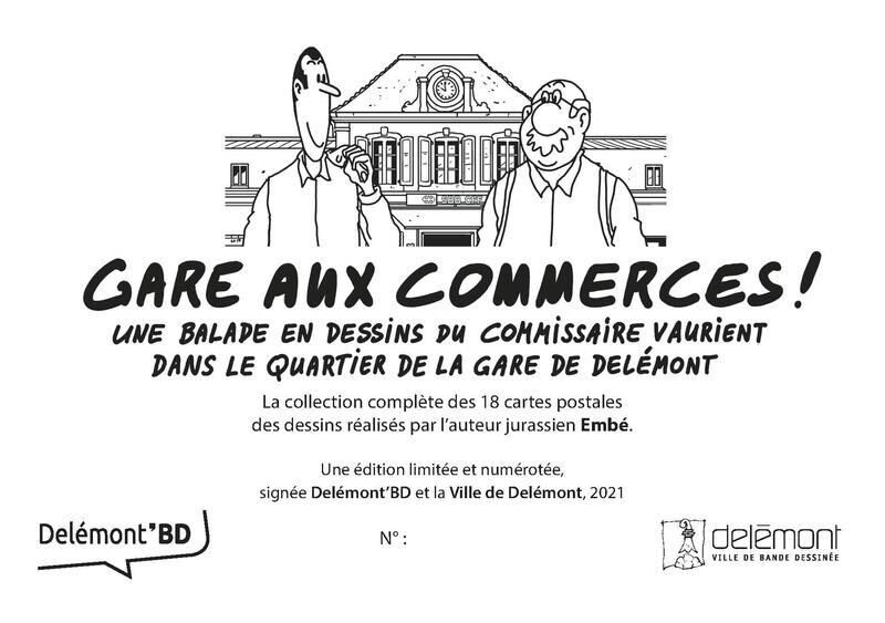 Set de 18 cartes postales
Gare aux commerces