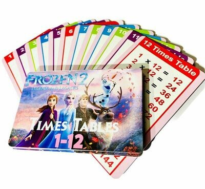2x Times Tables Flash Cards With Key Tag Educational Fortnite Season 14 Season 2 