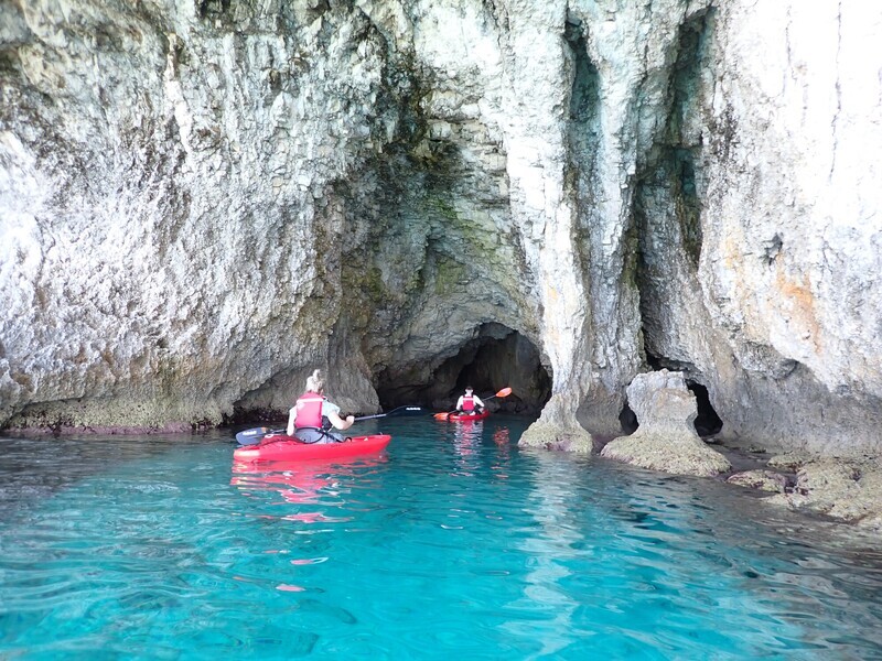 Kayaking 4 hour Private Trip Cape Greco Turtle Bay from Ayia Napa Protaras