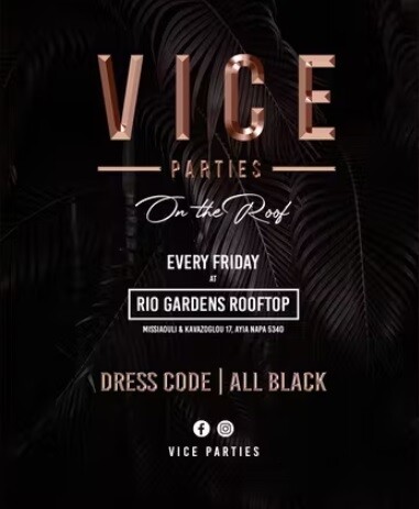 Vice Parties on the Roof Ayia Napa