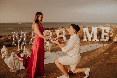 Marry Me Light Letters Proposal Package Ayia Napa Protaras