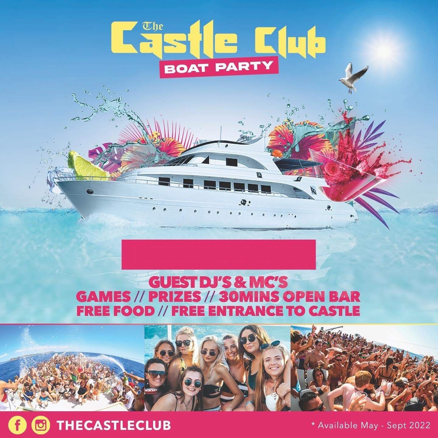 The Castle Club Boat Party Ayia Napa