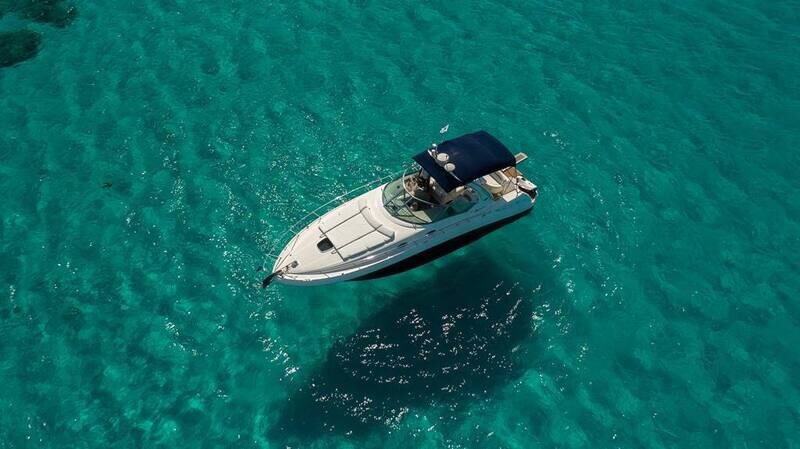 8 hour private boat trip Escape Sea Ray 375 Ayia Napa