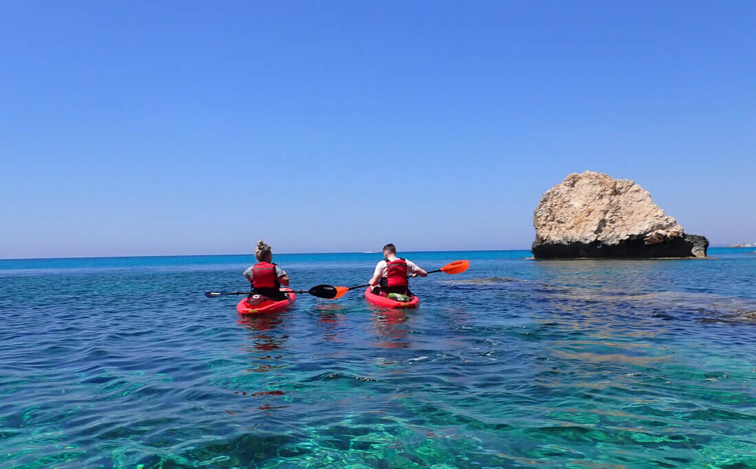 Kayaking 4 hour Private Trip Cape Greco Turtle Bay from Larnaca
