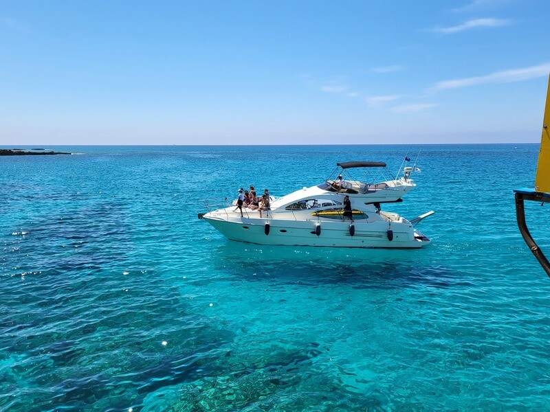 2 hour private boat trip Azimut 42 Yacht Ayia Napa