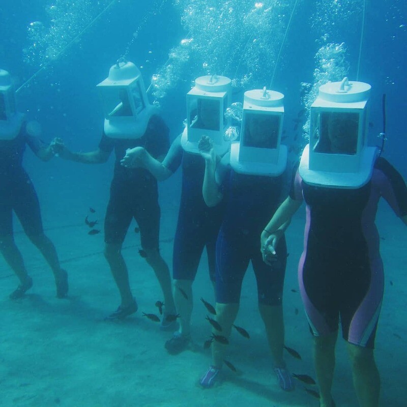 Seabed Walking with Undersea Helmets Ayia Napa Protaras