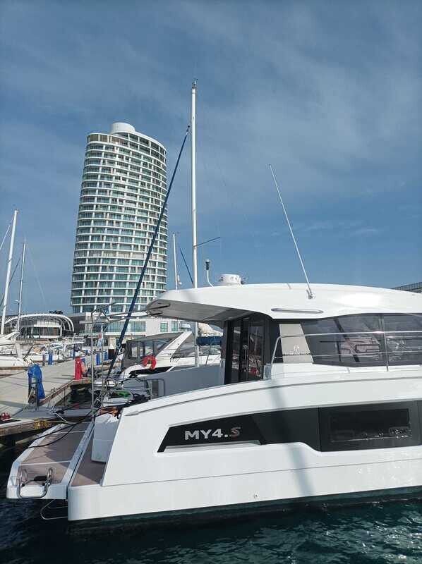 Fountaine Pajot 4 hour Motor Catamaran Private Boat charter Ayia Napa